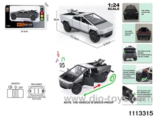 1:24 Alloy car with light and sound