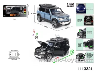 1:32 Alloy car with light and sound