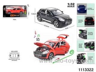 1:32 Alloy car with light and sound