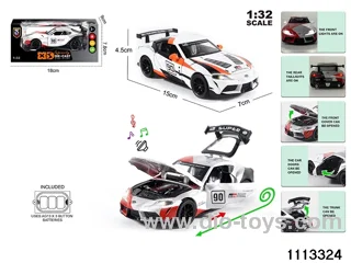 1:32 Alloy car with light and sound