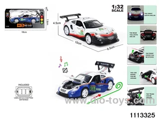 1:32 Alloy car with light and sound