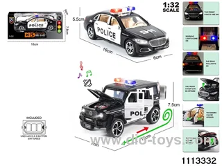 1:32 Alloy car with light and sound