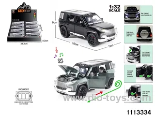 1:32 Alloy car with light and sound