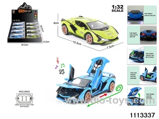 1:32 Alloy car with light and sound