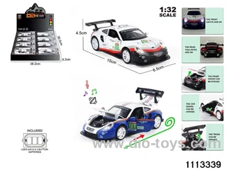 1:32 Alloy car with light and sound