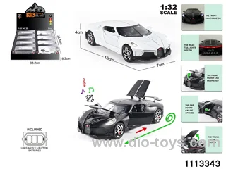 1:32 Alloy car with light and sound