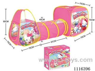 3-in-1 KT Cat tent compound Tunnel crawler game House