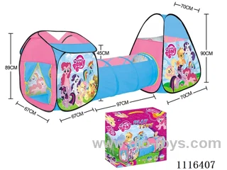 Three-in-one pony Polly game house combination tunnel climbing tent