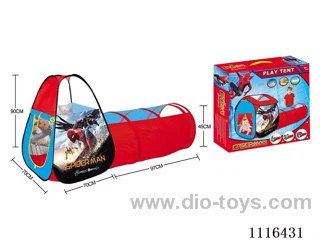 Two-in-one Spider-Man tent fit tunnel crawler