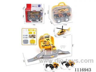 Storage parking lot (1AB aircraft +2 sliding AB engineering truck)（random mixed）