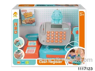 dinosaur cash register with balance scales，sound，light，calculation function
