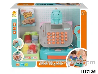 dinosaur cash register with sound，light，calculation function