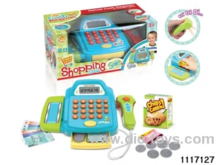 cash register with sound，light，calculation function