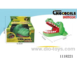Hand gnawing crocodile