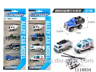 Police 4 PCS (Alloy Taxi)