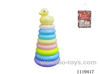 8 layers rainbow ring (Little Yellow Duck) Macaron color