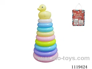 9 layer rainbow ring (Little Yellow Duck) Macaron color