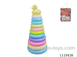 11 layer rainbow ring (Little Yellow Duck) Macaron color