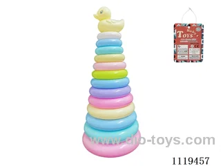 13 layer rainbow loop (large yellow duck) Macaron color