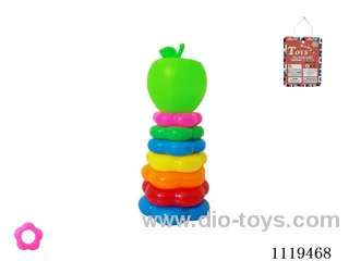 7 layer Plum Blossom Rainbow Ring (Apple)