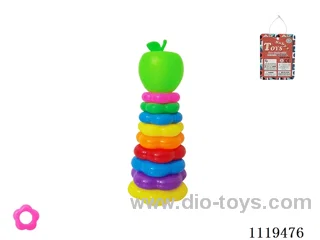 9 layer Plum Blossom Rainbow Ring (Apple)