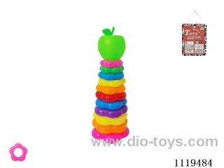 11 layer Plum Blossom Rainbow Ring (Apple)