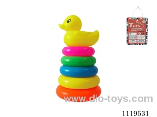 5 Layers Rainbow Ring (Large Yellow Duck)