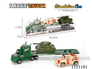Military tractor with tank armored vehicle 3PCS