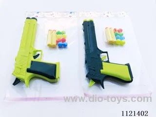 Gun with soft bullets