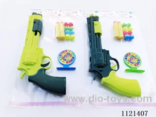 Gun with soft bullets