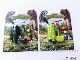 Dinosaur soft ball ping-pong gun