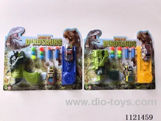 Dinosaur soft ball ping-pong gun