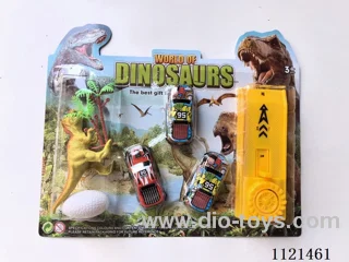 Catapult iron truck with dinosaur