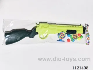 Gun with soft bullets