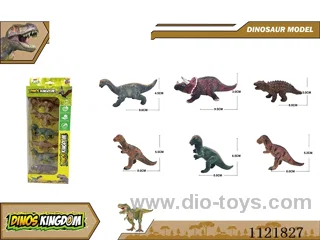 6PCS packed with 8CM dinosaur (solid)
