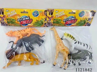 6 "3PCS Wild animals (hollow)