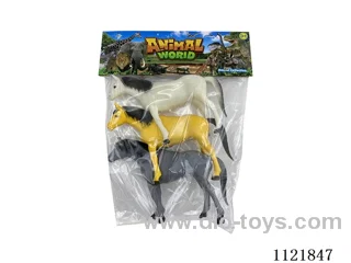 8 "3PCS mounted horse (hollow)