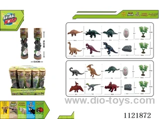 3 inch dinosaur 6PCS + small rocks + haystacks + dinosaur eggs 10PCS