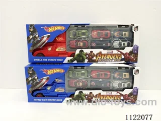 Gift towing trailer (towing 6 1:64 alloy cars plus 2 scene skateboards)