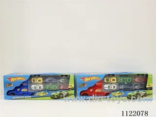 Gift towing trailer (towing 6 1:64 alloy cars plus 2 scene skateboards)