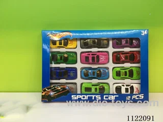 1:64 Sliding alloy car (12 PCS)