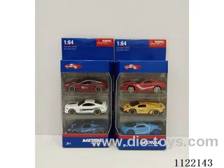 1:64 sliding alloy car 3PCS simulation toys children's educational toys