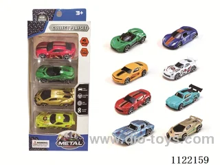 1:64 Alloy Car Sports car Series (4 pieces)