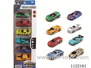 1:64 Alloy Car Sports car Series (6 strips)