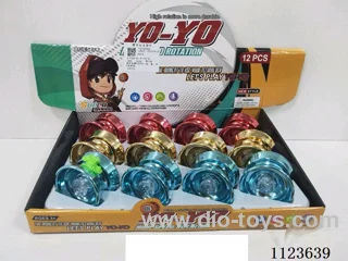 Plastic electroplated yo-yo ball (gold, blue, red 3 mixed)12PCS