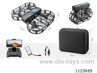 Folding quadcopter (electric) single camera