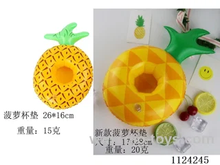 Inflatable coaster water drink cup holder
