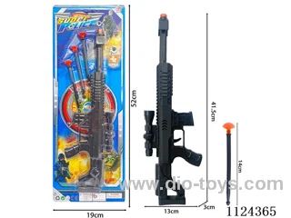 Gun with soft bullets