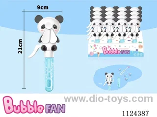 Hand press bubble fan