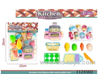 Cash register with food place cover